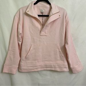 NWT- A new day-Target- Light Pink 3/4 zip sweatshirt with pocket-Small